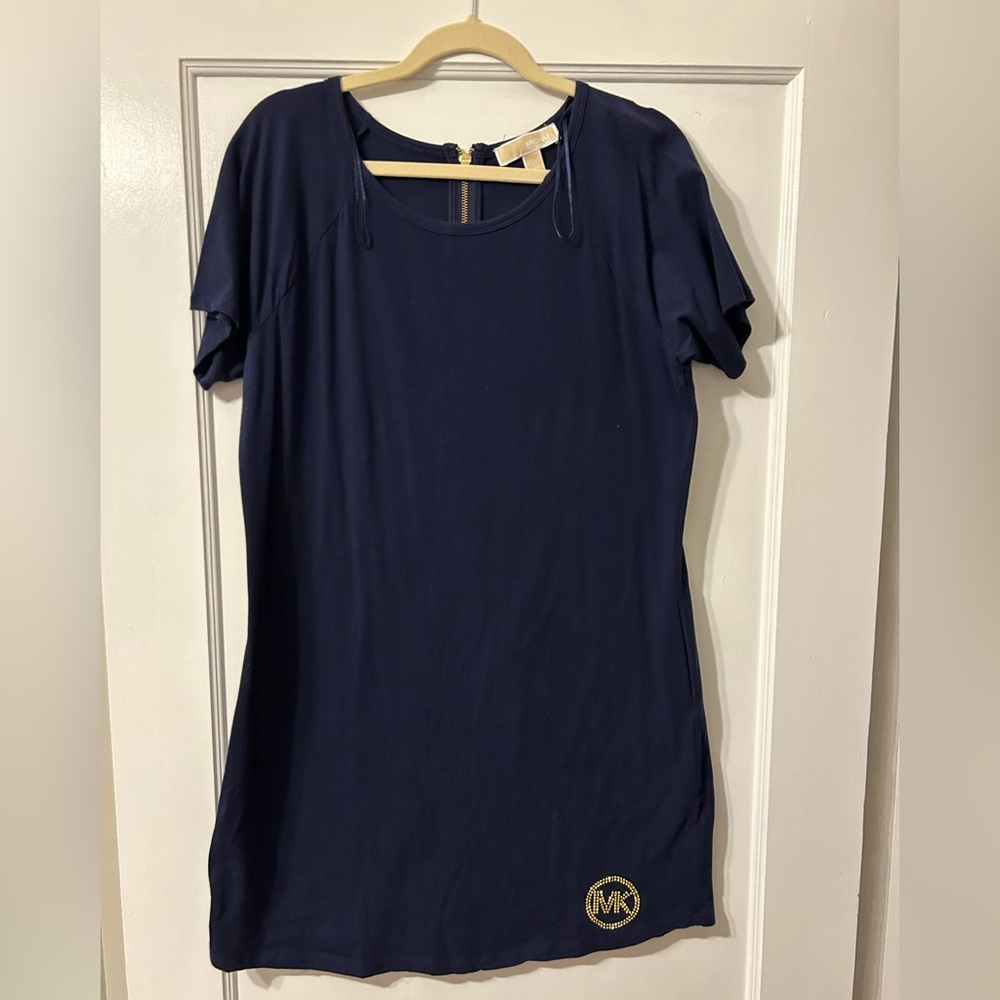 Navy Blue Women's cotton dress